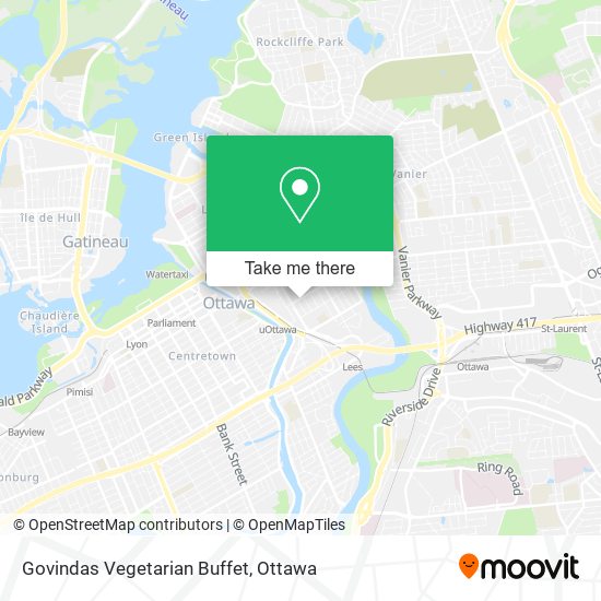 Govindas Vegetarian Buffet map