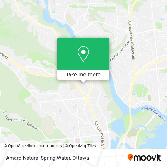Amaro Natural Spring Water map