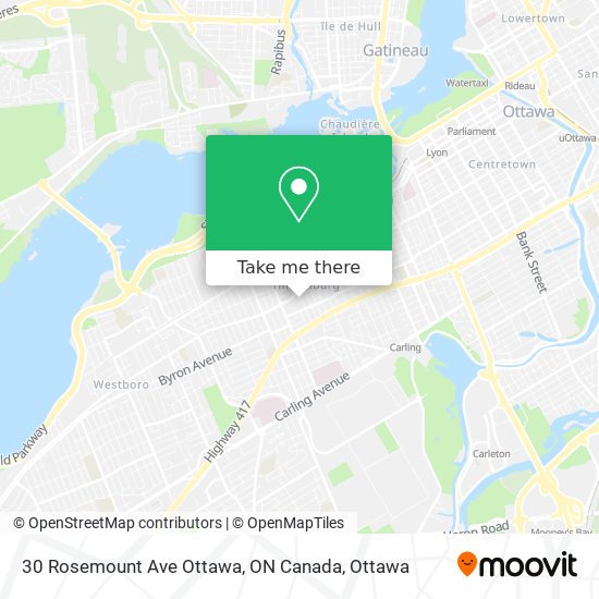 30 Rosemount Ave Ottawa, ON Canada plan