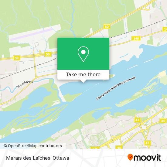 Marais des Laîches map