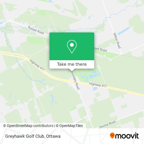 Greyhawk Golf Club map