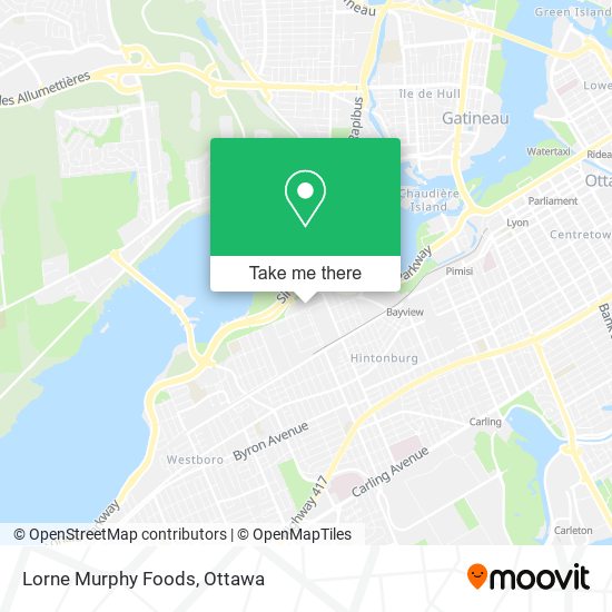 Lorne Murphy Foods map