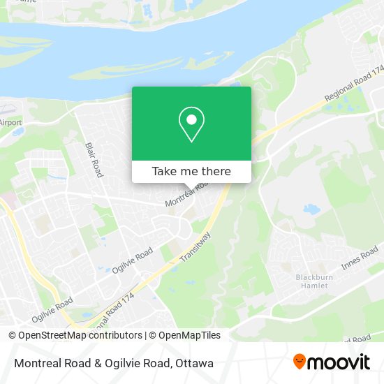 Montreal Road & Ogilvie Road map