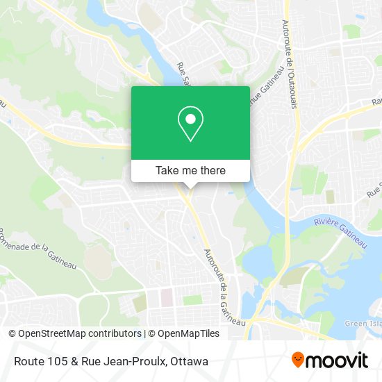 Route 105 & Rue Jean-Proulx plan