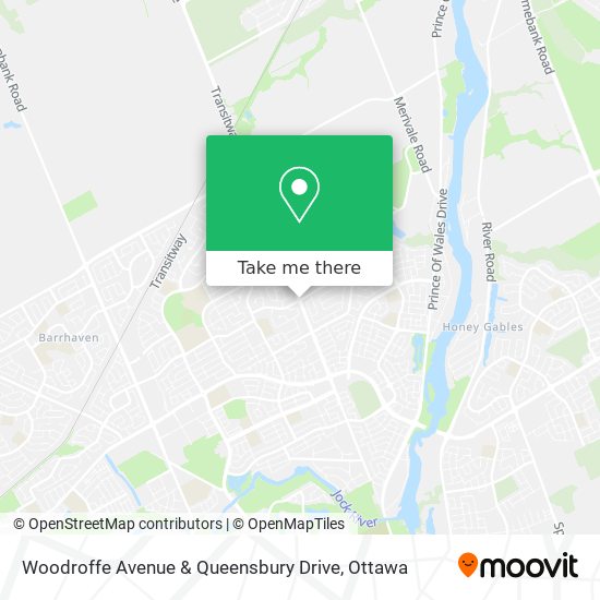 Woodroffe Avenue & Queensbury Drive map