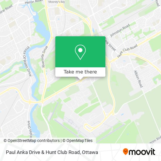 Paul Anka Drive & Hunt Club Road plan