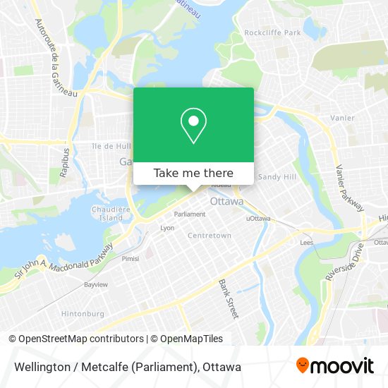 Wellington / Metcalfe (Parliament) map