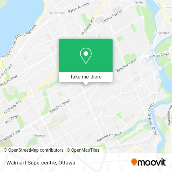 Walmart Supercentre map
