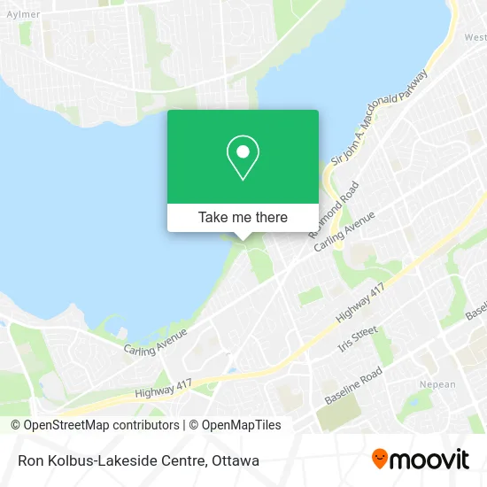 Ron Kolbus-Lakeside Centre map