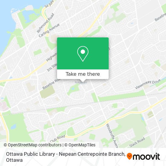 Ottawa Public Library - Nepean Centrepointe Branch plan