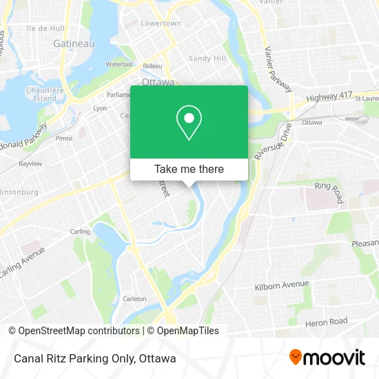 Canal Ritz Parking Only map