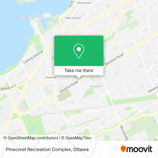 Pinecrest Recreation Complex map