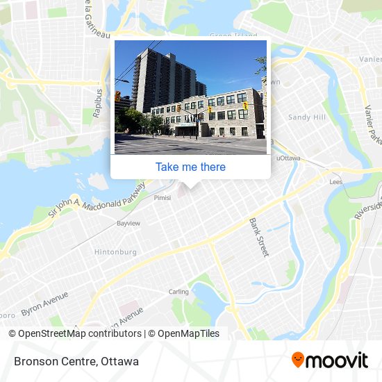 Bronson Centre map