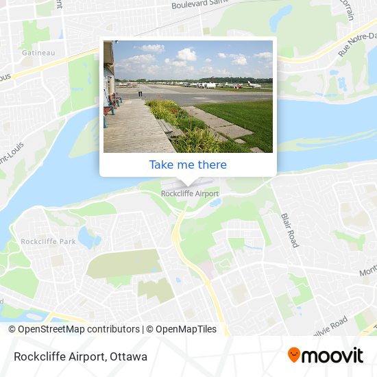 Rockcliffe Airport map