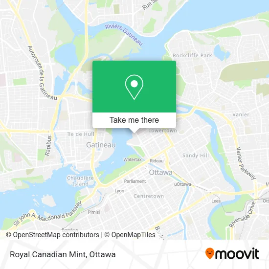 Royal Canadian Mint map