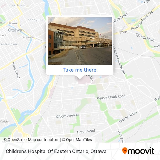 Children's Hospital Of Eastern Ontario map