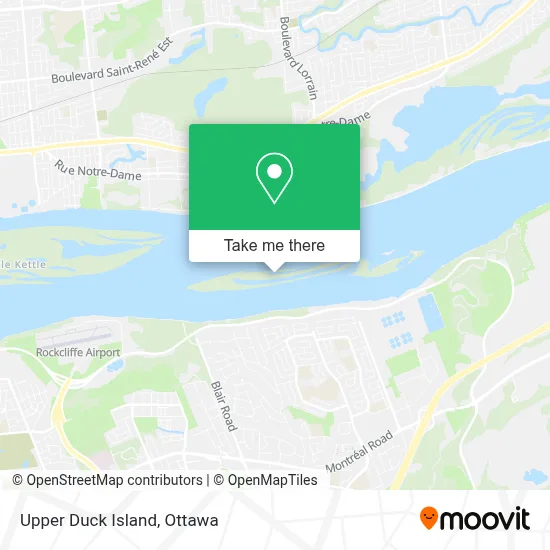 Upper Duck Island map