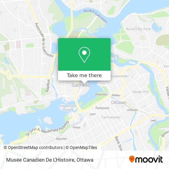 Musée Canadien De L'Histoire map