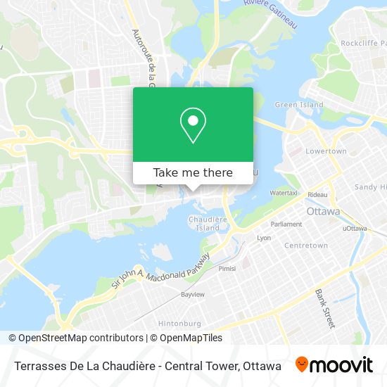 Terrasses De La Chaudière - Central Tower map