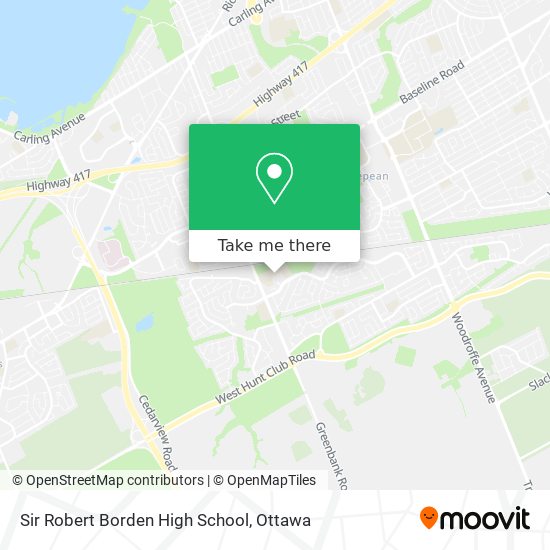 Sir Robert Borden High School map