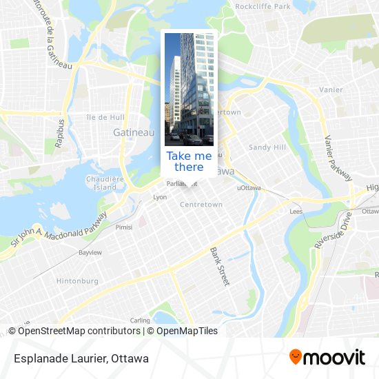 Esplanade Laurier plan