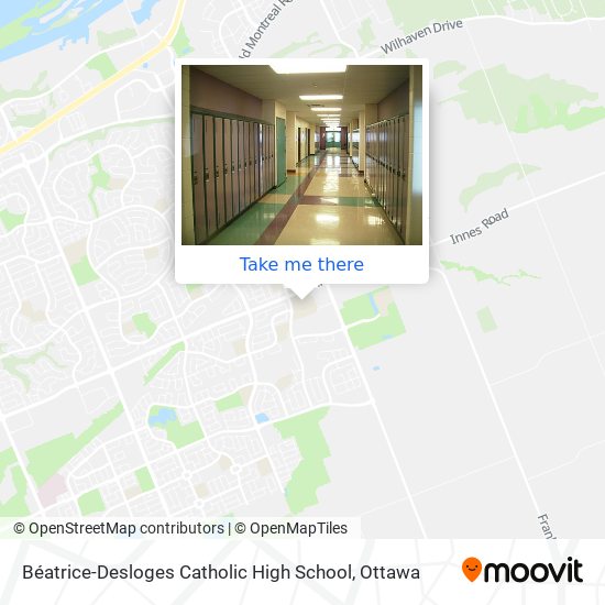 Béatrice-Desloges Catholic High School map