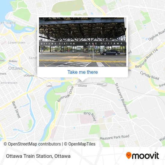Ottawa Train Station map