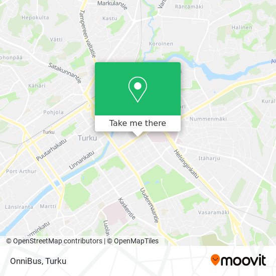 How to get to OnniBus in Turku by Bus?