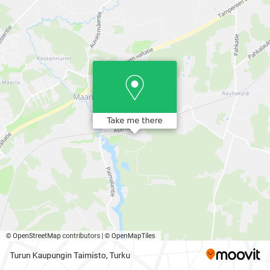 Turun Kaupungin Taimisto map