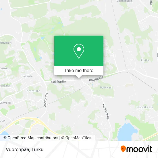 Vuorenpää map