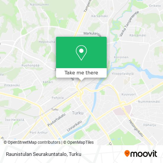 Raunistulan Seurakuntatalo map