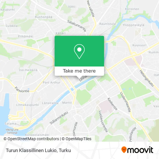 Turun Klassillinen Lukio map