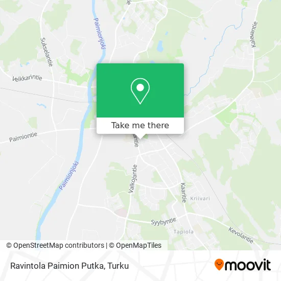 Restaurant Paimio Putka map