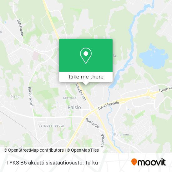 TYKS B5 akuutti sisätautiosasto map