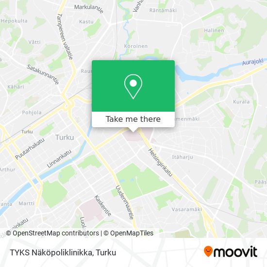 TYKS Näköpoliklinikka map