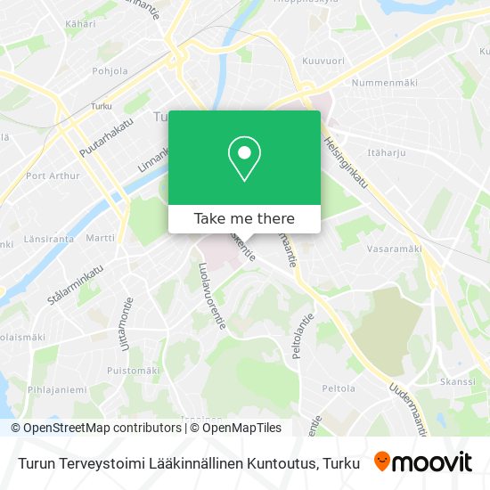 Turun Terveystoimi Lääkinnällinen Kuntoutus map