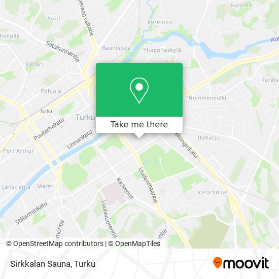 How to get to Sirkkalan Sauna in Turku by Bus?