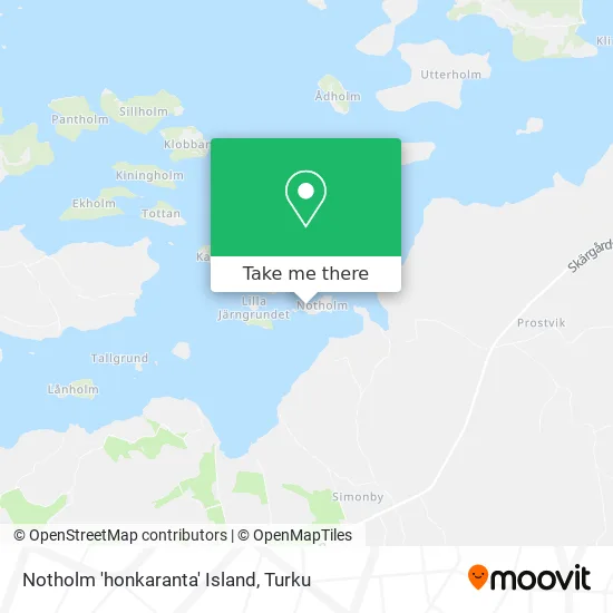 Notholm 'honkaranta' Island map