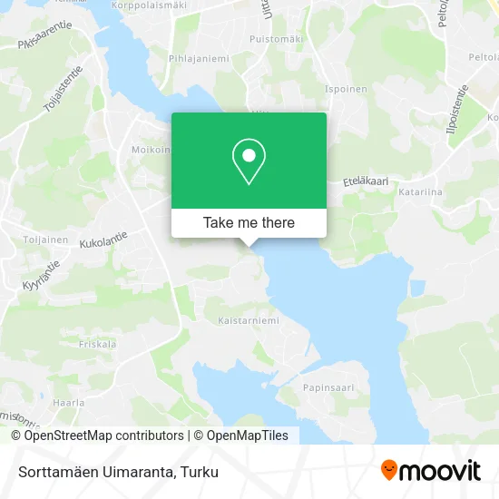 Sorttamäen Uimaranta map