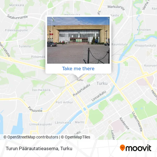 Turun Päärautatieasema map