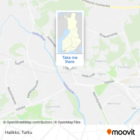 Halikko map