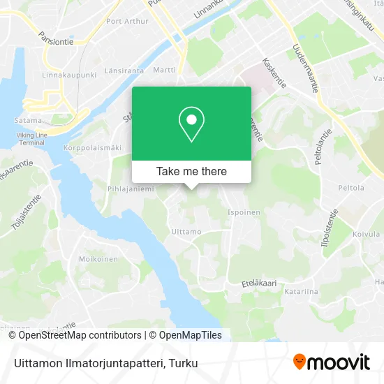 Uittamon Ilmatorjuntapatteri map