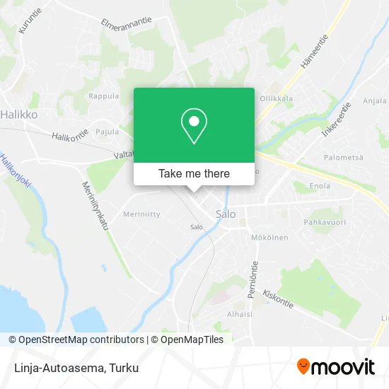 Linja-Autoasema map