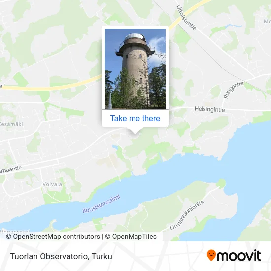 Tuorlan Observatorio map