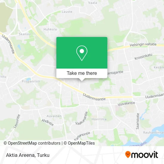 Aktia Areena map