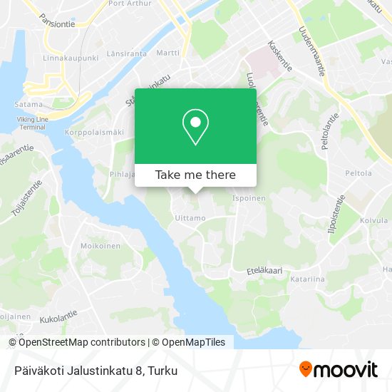 Päiväkoti Jalustinkatu 8 map