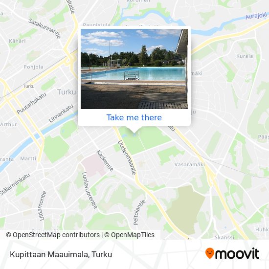 How to get to Kupittaan Maauimala in Turku by Bus?