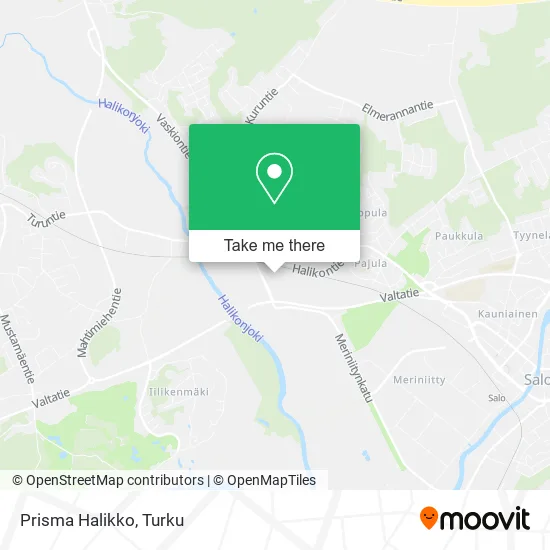 Prisma Halikko map
