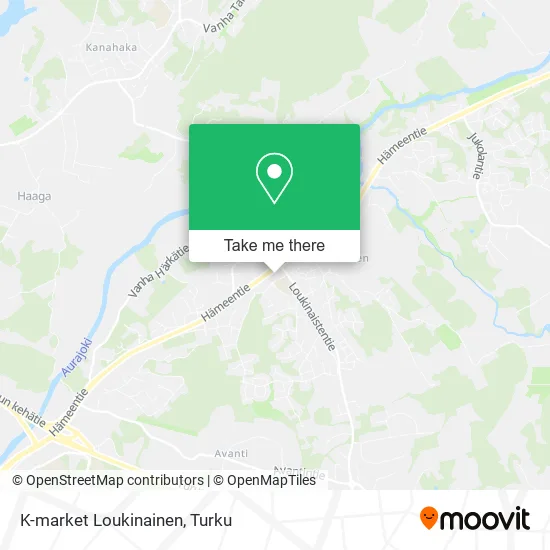 K-market Loukinainen map