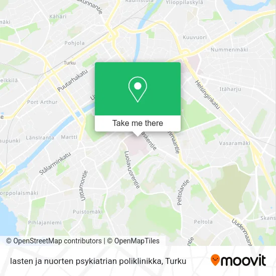 lasten ja nuorten psykiatrian poliklinikka map